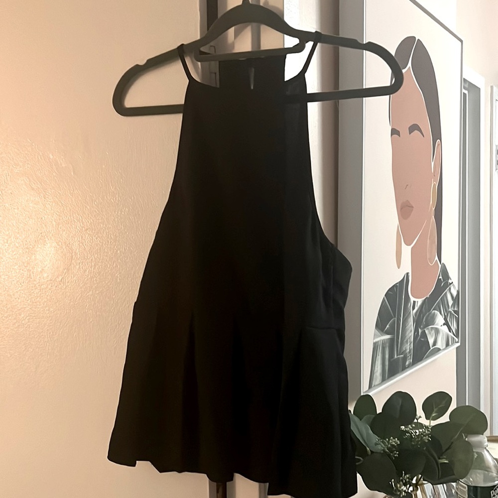 Racerback chiffon top